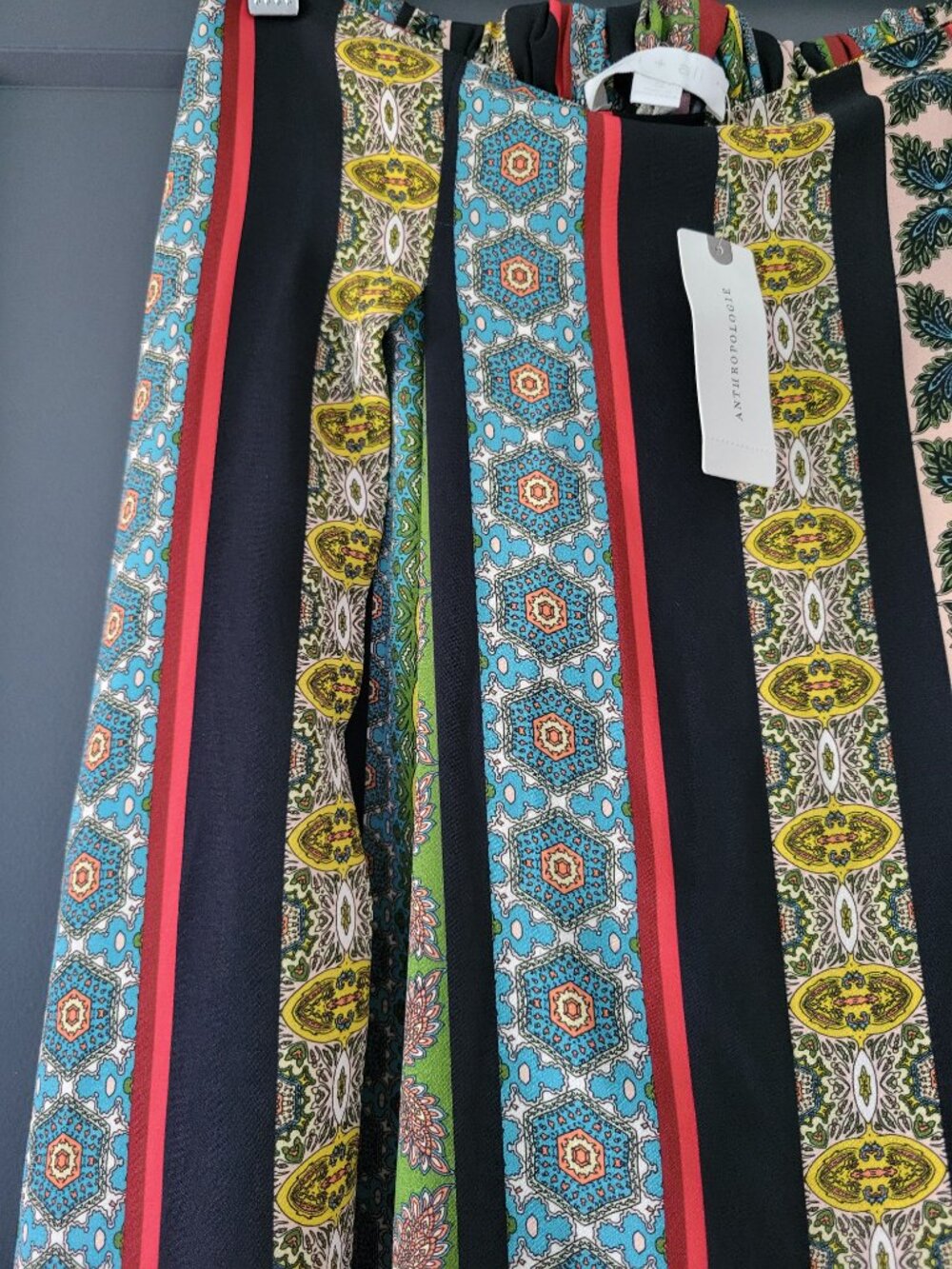Anthropologie Eri - Ali Scarf Print Pleated Crepe Midi Skirt Size S NWT! - Picture 4 of 12